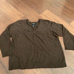 Lane Bryant brown sweater